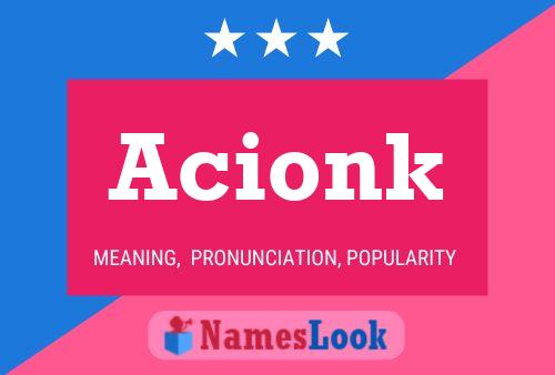 Acionk Name Poster