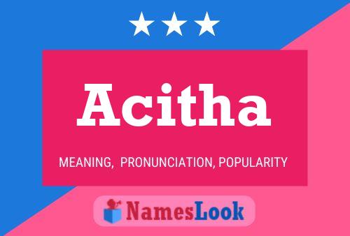 Acitha Name Poster