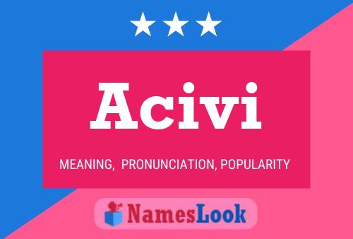 Acivi Name Poster