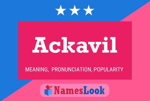 Ackavil Name Poster