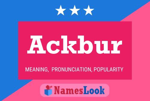 Ackbur Name Poster