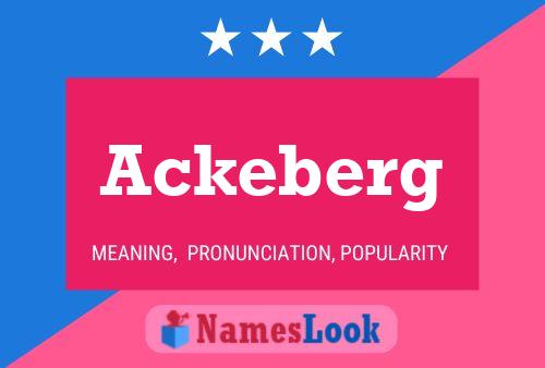 Ackeberg Name Poster