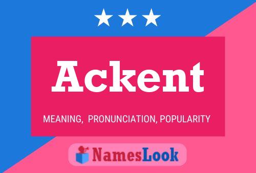 Ackent Name Poster