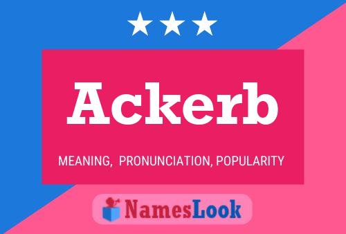 Ackerb Name Poster