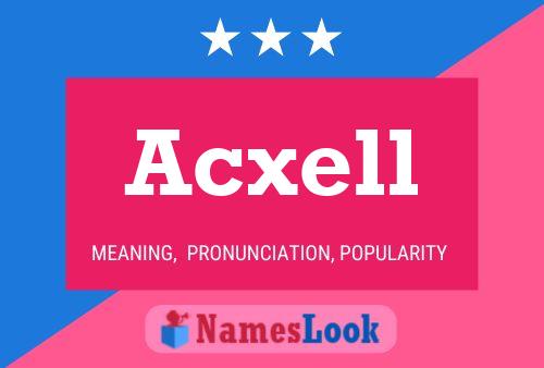 Acxell Name Poster