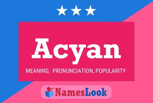 Acyan Name Poster