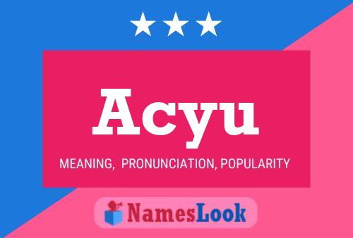 Acyu Name Poster