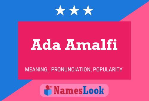 Ada Amalfi Name Poster