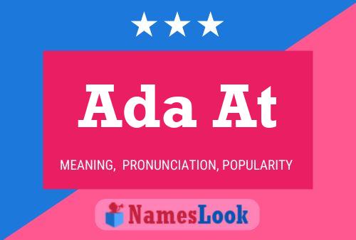 Ada At Name Poster