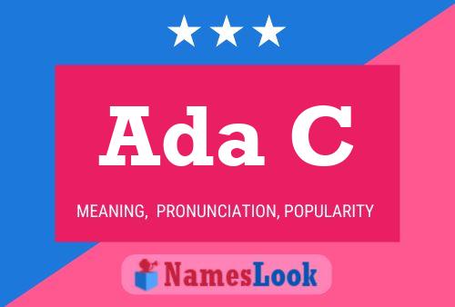 Ada C Name Poster