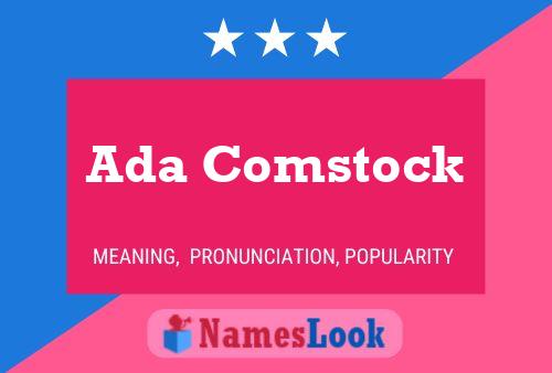 Ada Comstock Name Poster