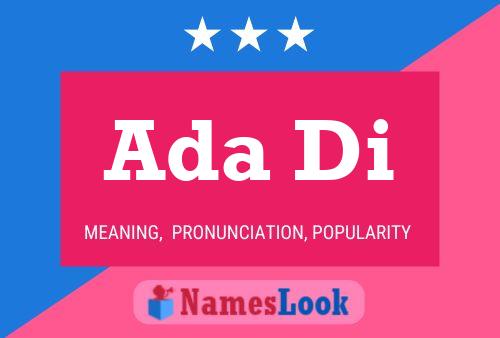 Ada Di Name Poster