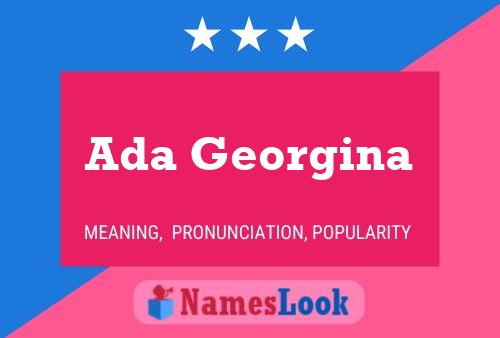 Ada Georgina Name Poster