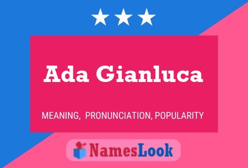 Ada Gianluca Name Poster