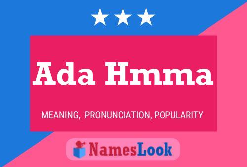 Ada Hmma Name Poster