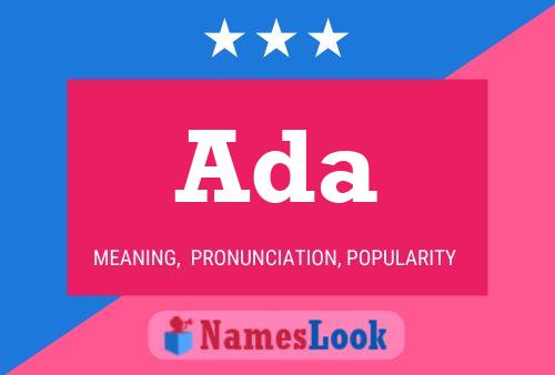 Ada Name Poster