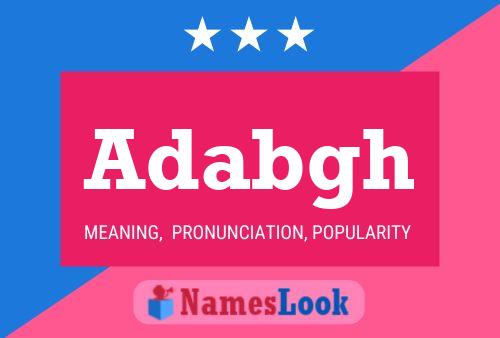 Adabgh Name Poster