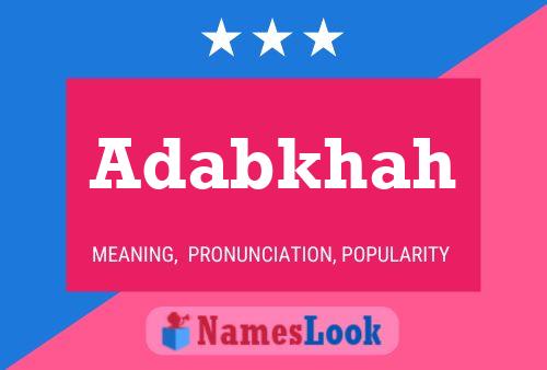 Adabkhah Name Poster