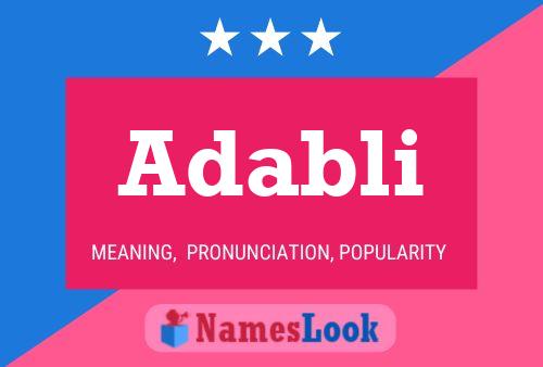 Adabli Name Poster