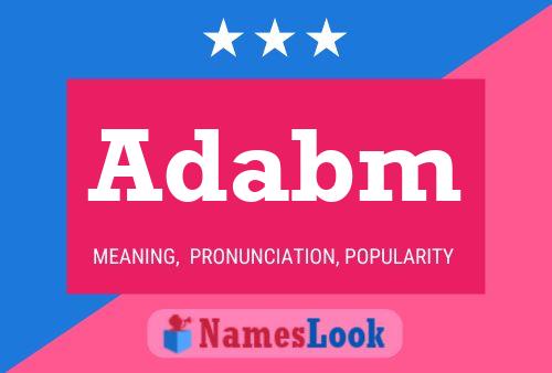 Adabm Name Poster