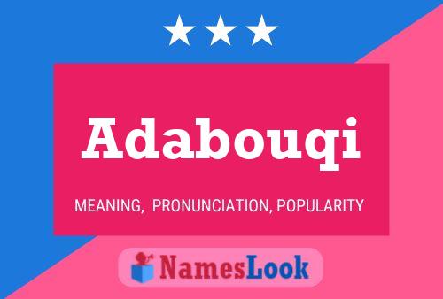 Adabouqi Name Poster