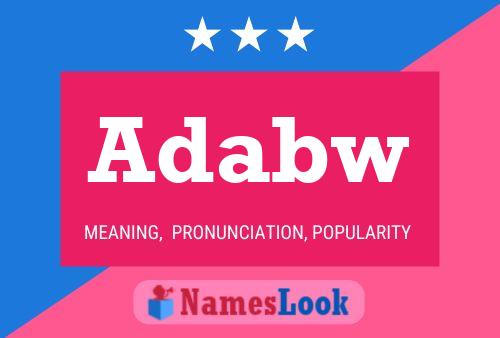 Adabw Name Poster