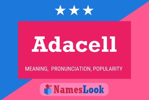 Adacell Name Poster