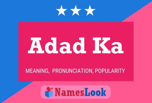 Adad Ka Name Poster