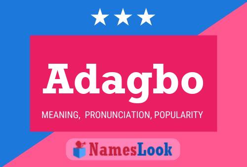 Adagbo Name Poster