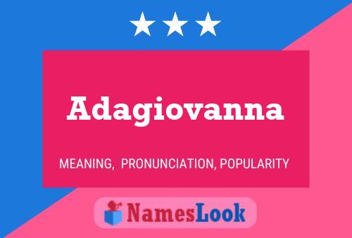 Adagiovanna Name Poster