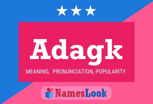 Adagk Name Poster