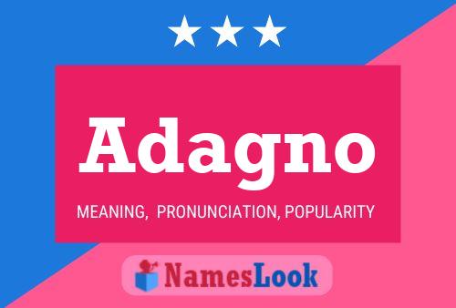 Adagno Name Poster