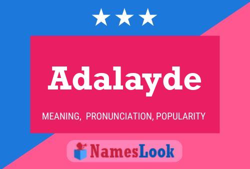 Adalayde Name Poster