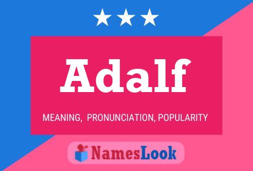 Adalf Name Poster