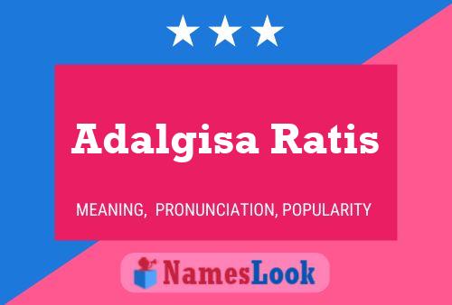 Adalgisa Ratis Name Poster