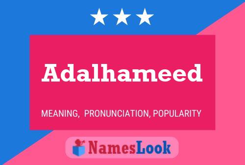 Adalhameed Name Poster