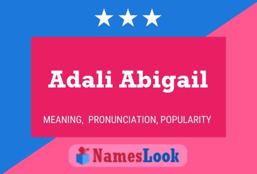 Adali Abigail Name Poster