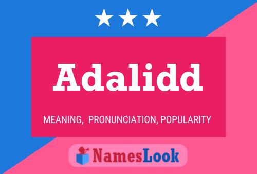 Adalidd Name Poster