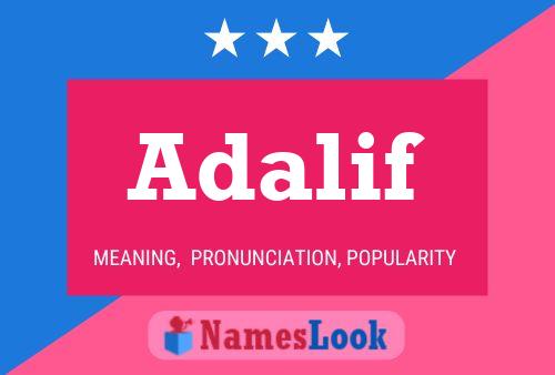 Adalif Name Poster