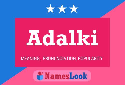 Adalki Name Poster