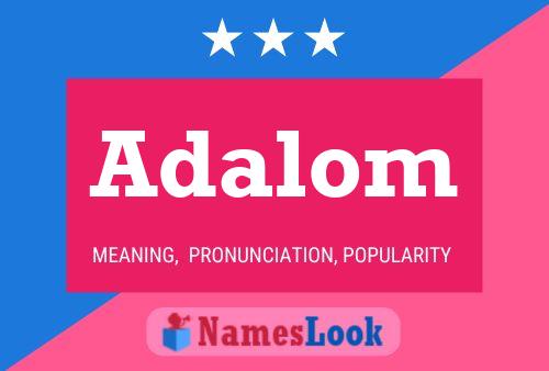 Adalom Name Poster