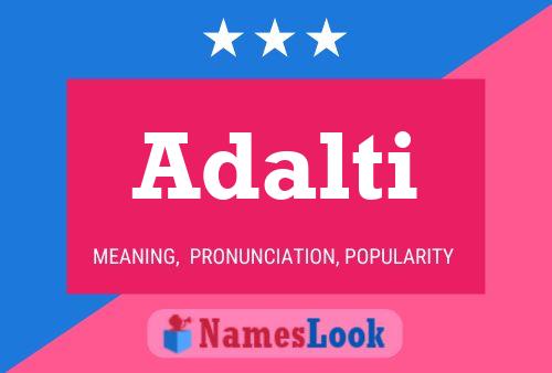 Adalti Name Poster