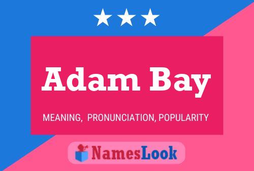 Adam Bay Name Poster