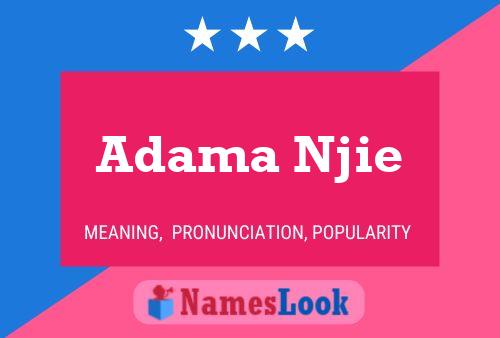 Adama Njie Name Poster