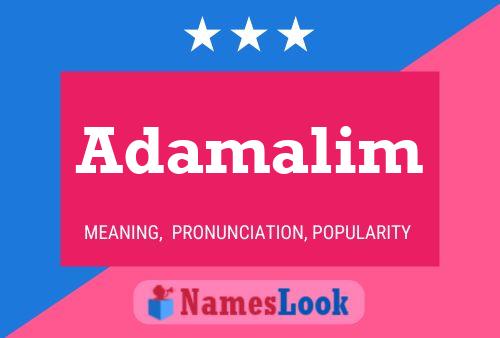 Adamalim Name Poster