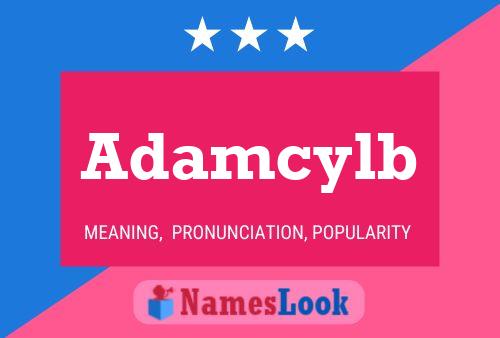 Adamcylb Name Poster