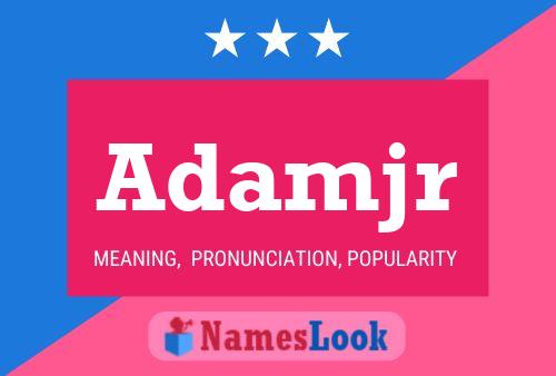 Adamjr Name Poster