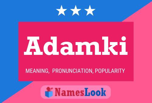 Adamki Name Poster