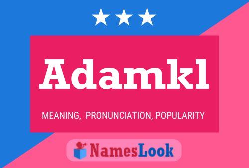 Adamkl Name Poster