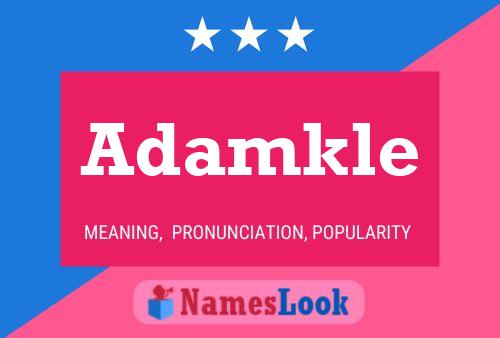 Adamkle Name Poster